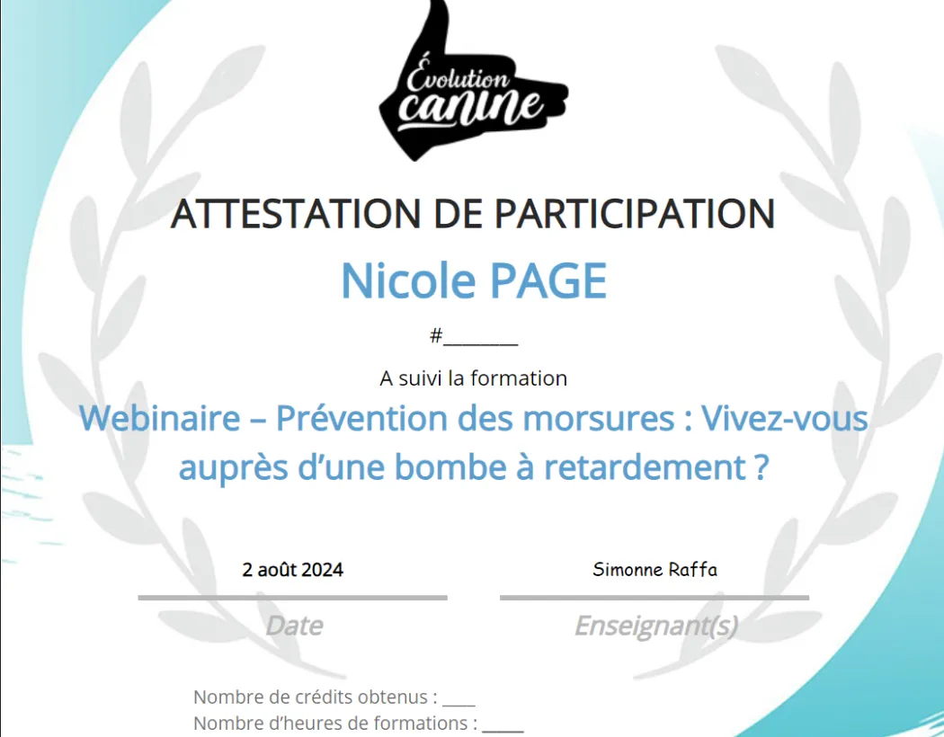 Prévention des morsures